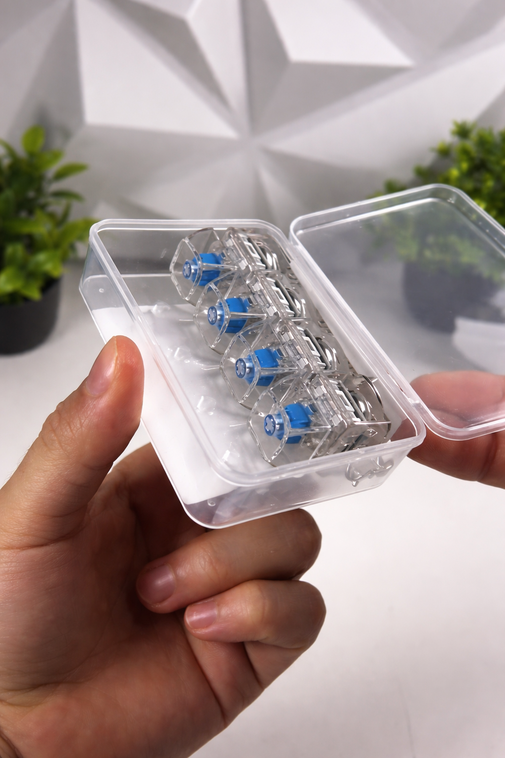 Clickable Light Keyboard Keychain Fidget with satisfying mechanical clicks and LED glow.