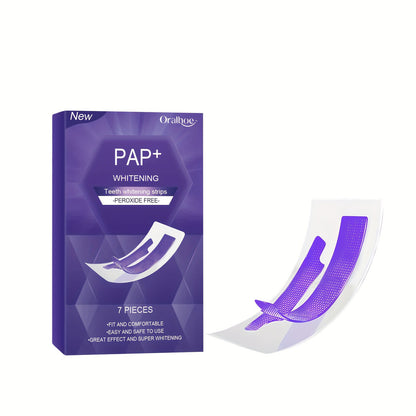 Whitening Teeth Strips, Purple Teeth Strips, Dry-application