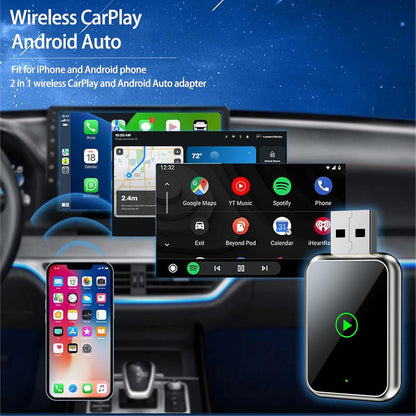 2-in-1 Wireless Car Adapter